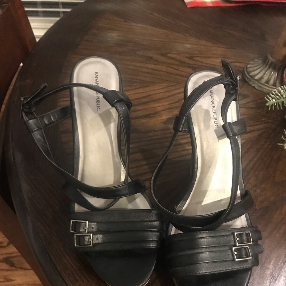 Banana republic black wedge - Picture 2 of 8